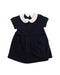 A Blue Short Sleeve Dresses from Jacadi in size 3-6M for girl. (Front View)