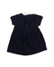 A Blue Short Sleeve Dresses from Jacadi in size 3-6M for girl. (Back View)