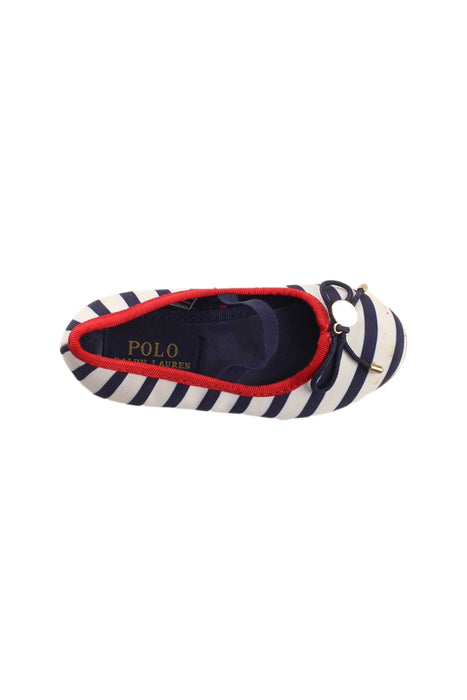 A Blue Flats from Polo Ralph Lauren in size 12-18M for girl. (Front View)