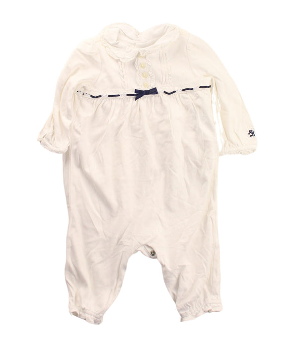 A White Jumpsuits from Ralph Lauren in size 3-6M for girl. (Front View)