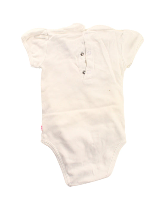 A White Bodysuits from Jacadi in size 6-12M for girl. (Back View)