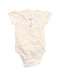 A White Bodysuits from Jacadi in size 6-12M for girl. (Back View)