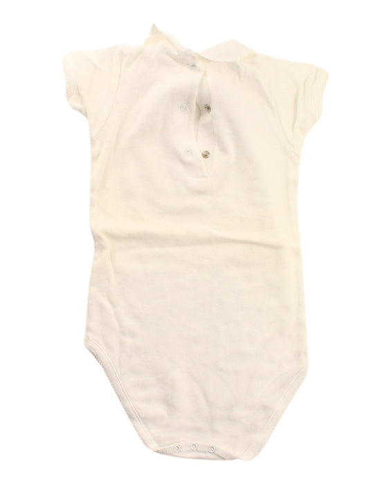 A White Bodysuits from Bonpoint in size 12-18M for girl. (Back View)