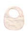 A White Bibs from Familiar in size O/S for girl. (Front View)
