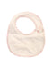 A White Bibs from Familiar in size O/S for girl. (Front View)