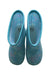 A Teal Rain Boots from Moonstar in size 6T for girl. (Back View)