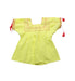 A Yellow Short Sleeve Tops from Kidsagogo in size 4T for girl. (Front View)