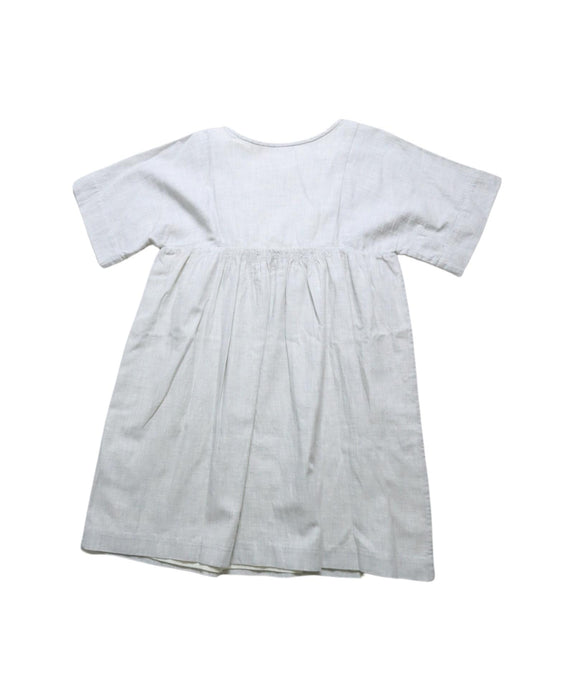 A Grey Short Sleeve Dresses from Bonpoint in size 8Y for girl. (Back View)