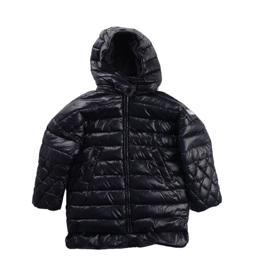 A Blue Puffer/Quilted Jackets from Diesel in size 4T for neutral. (Front View)