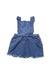 A Blue Overall Dresses from Seed in size 12-18M for girl. (Front View)