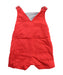 A Orange Overall Shorts from Seed in size 0-3M for girl. (Back View)