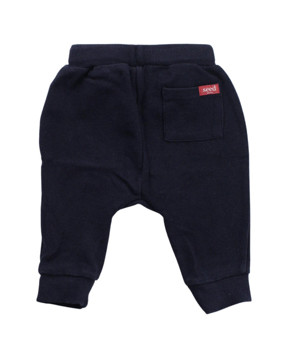 A Black Casual Pants from Seed in size 3-6M for neutral. (Back View)