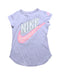 A Purple Short Sleeve T Shirts from Nike in size 5T for girl. (Front View)