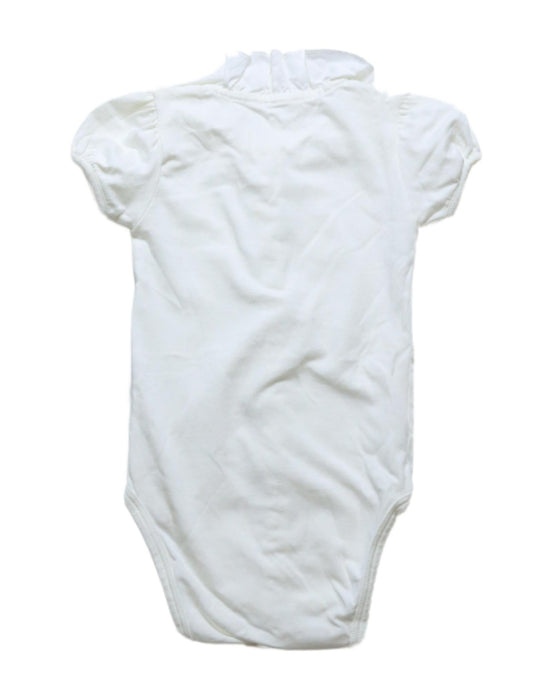 A White Short Sleeve Bodysuits from Chloe in size 6-12M for girl. (Back View)