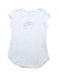 A White Short Sleeve T Shirts from Nike in size 4T for girl. (Front View)