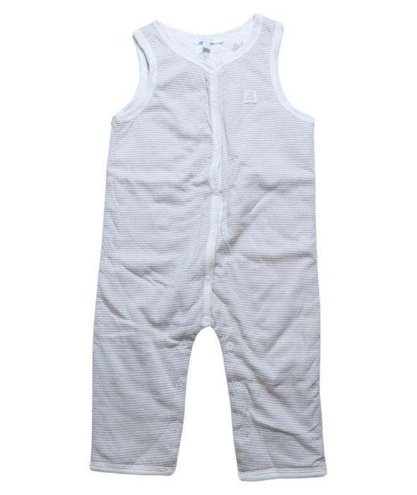 A Grey Sleeveless Jumpsuits from Jacadi in size 6-12M for boy. (Front View)