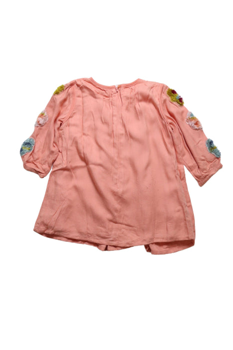 A Pink Long Sleeve Dresses from Chloe in size 12-18M for girl. (Back View)