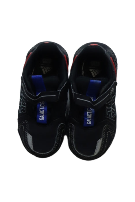 A Black Sneakers from Adidas in size 3T for boy. (Back View)