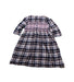 A Black Long Sleeve Dresses from Velveteen in size 3T for girl. (Back View)