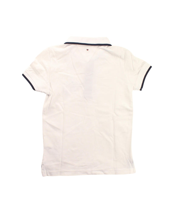 A White Short Sleeve Polos from Tommy Hilfiger in size 3T for boy. (Back View)