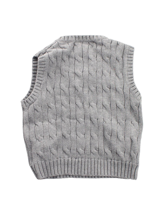 A Grey Sweater Vests from Ralph Lauren in size 6-12M for boy. (Back View)