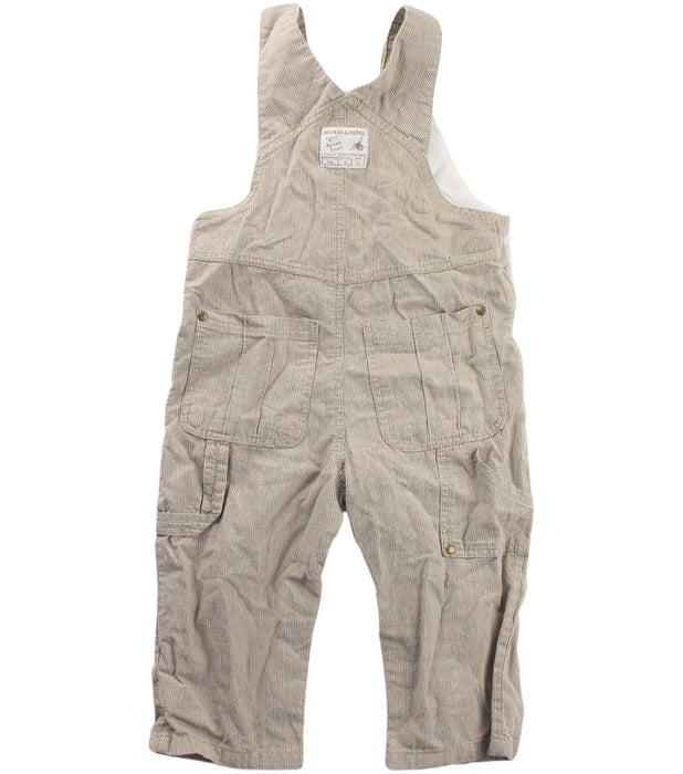 A Beige Long Overalls from Mamas & Papas in size 12-18M for boy. (Back View)