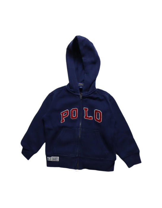 A Purple Zippered Sweatshirts from Polo Ralph Lauren in size 2T for boy. (Front View)