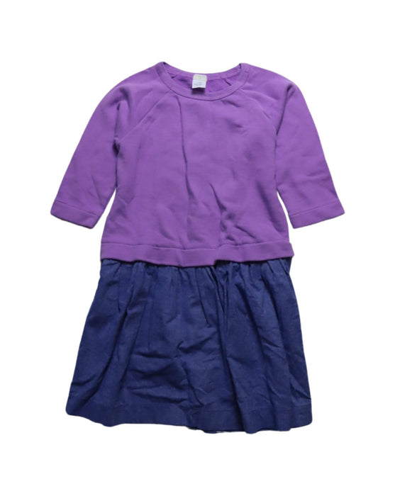 A Blue Long Sleeve Dresses from Crewcuts in size 7Y for girl. (Front View)