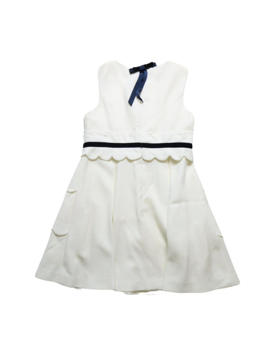 A White Sleeveless Dresses from Nicholas & Bears in size 3T for girl. (Back View)