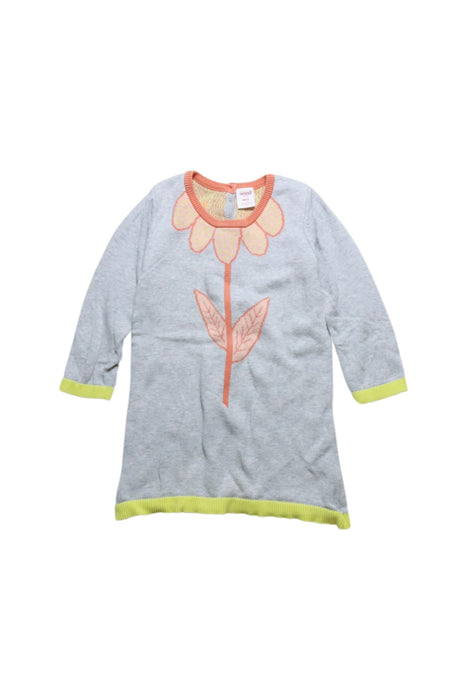 A Grey Sweater Dresses from Seed in size 18-24M for girl. (Front View)