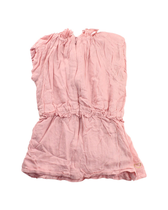 A Pink Short Sleeve Dresses from Chateau de Sable in size 12-18M for girl. (Back View)