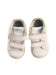 A White Sneakers from Adidas in size 12-18M for boy. (Back View)