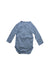 A Blue Long Sleeve Bodysuits from Petit Bateau in size 6-12M for boy. (Front View)