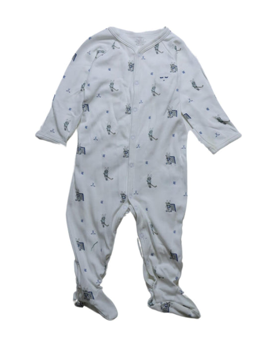 A White Onesies from Livly in size 3-6M for neutral. (Front View)