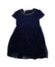 A Blue Short Sleeve Dresses from Monsoon in size 5T for girl. (Front View)