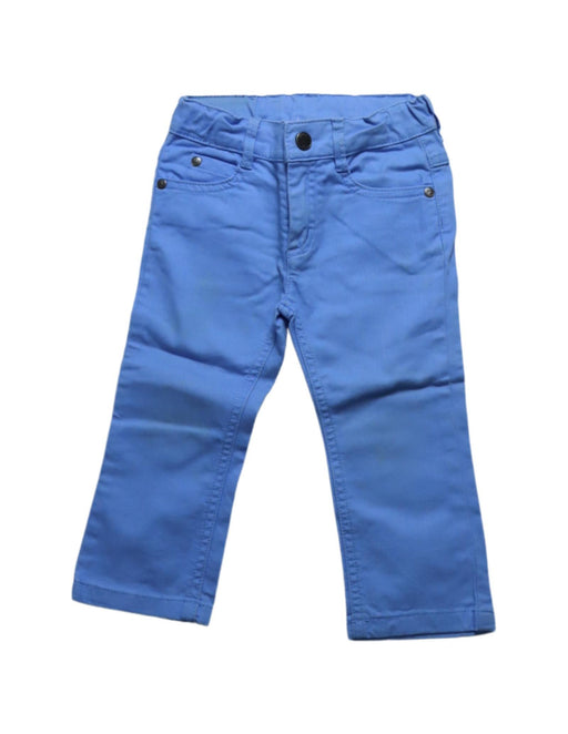 A Blue Casual Pants from Jacadi in size 12-18M for boy. (Front View)