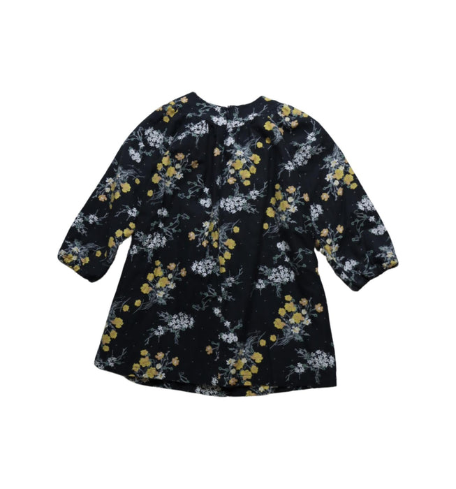 A Multicolour Long Sleeve Dresses from Organic Mom in size 2T for girl. (Back View)