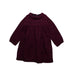 A Red Long Sleeve Dresses from Petit Bateau in size 3T for girl. (Front View)