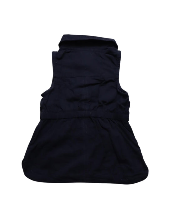 A Black Outerwear Vests from Tahari in size 4T for girl. (Back View)