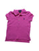 A Pink Short Sleeve Polos from Polo Ralph Lauren in size 4T for girl. (Front View)