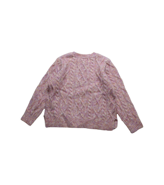 A Pink Knit Sweaters from Seed in size 4T for girl. (Back View)