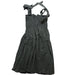 A Green Sleeveless Dresses from Hebe in size 4T for girl. (Back View)