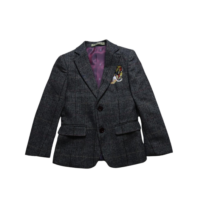 A Grey Blazers from Romano in size 4T for boy. (Front View)