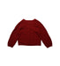 A Red Cardigans from Petit Bateau in size 4T for girl. (Back View)