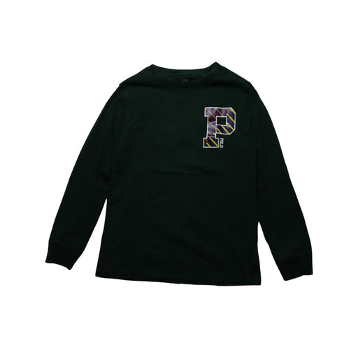 A Green Crewneck Sweatshirts from Polo Ralph Lauren in size 7Y for boy. (Front View)