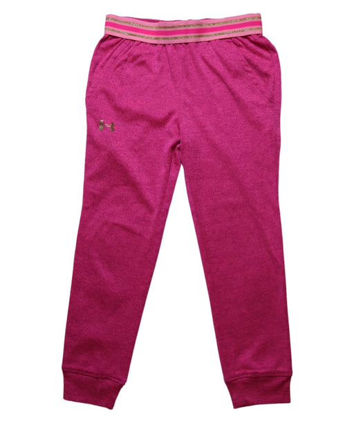 A Pink Sweatpants from Under Armour in size 4T for girl. (Front View)