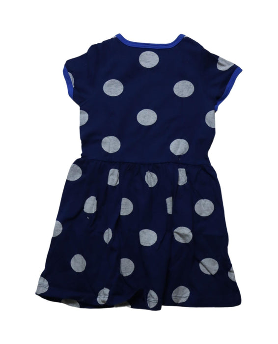 A Blue Short Sleeve Dresses from Petit Bateau in size 4T for girl. (Back View)