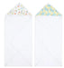 A White Towels from Aden & Anais in size O/S for neutral. (Front View)