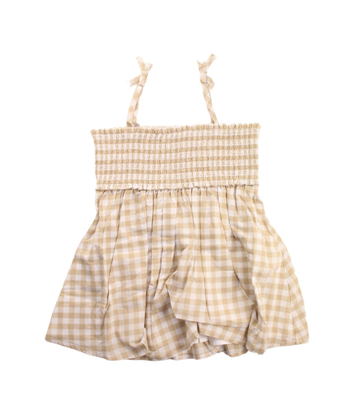 A Beige Sleeveless Tops from Janie & Jack in size 12Y for girl. (Front View)