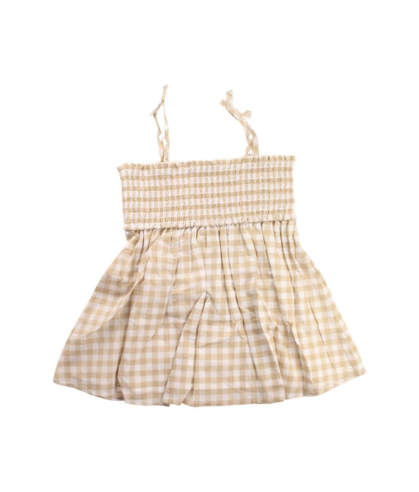 A Beige Sleeveless Tops from Janie & Jack in size 12Y for girl. (Back View)